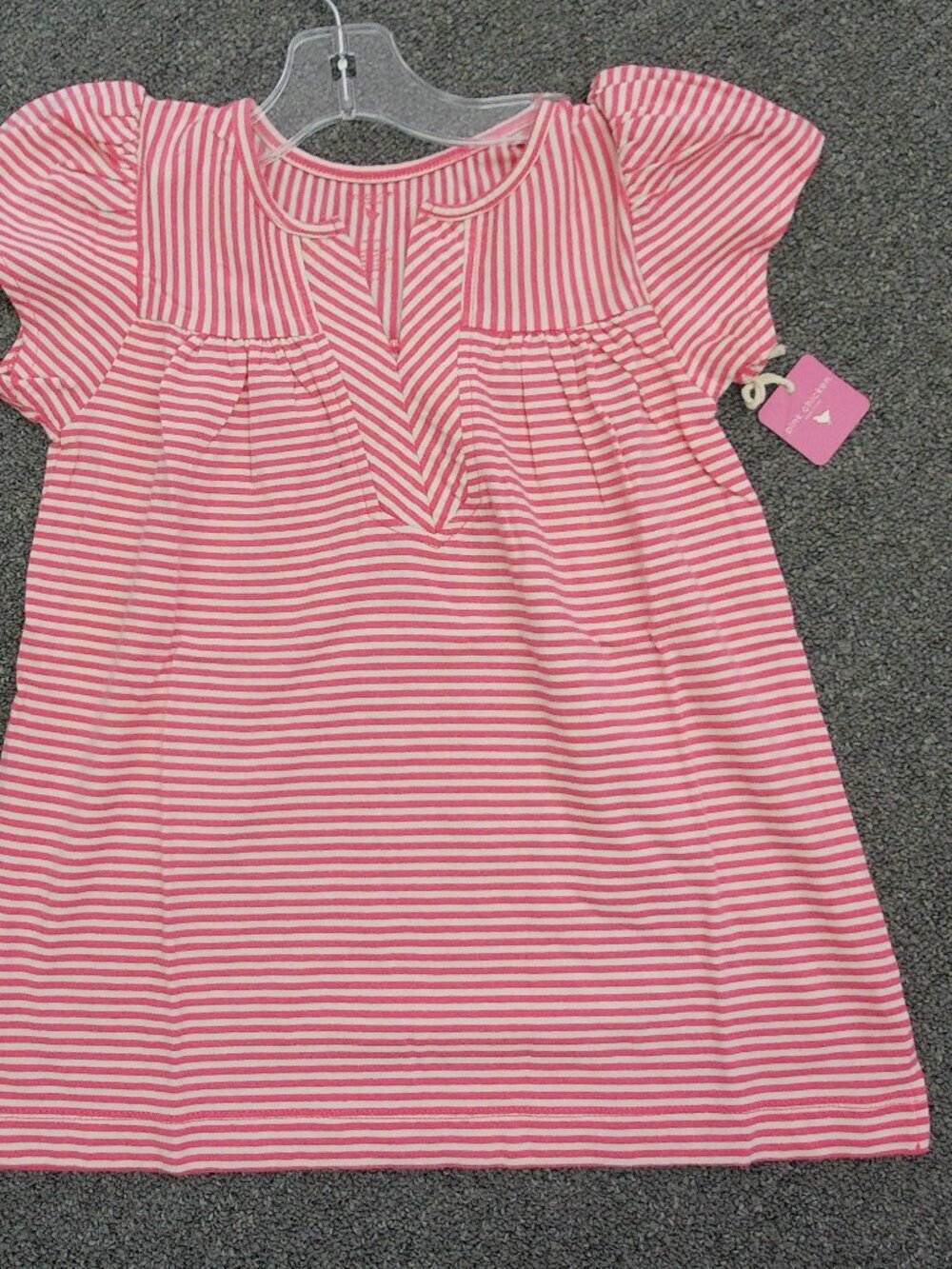 Pink Chicken Striped Top